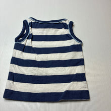 Load image into Gallery viewer, Boys Tiny Little Wonders, striped cotton singlet / tank top, GUC, size 000,  