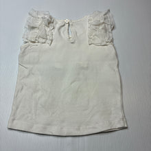 Load image into Gallery viewer, Girls Baby Baby, stretchy ruffle tee / top, GUC, size 0,  