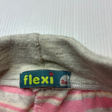 Load image into Gallery viewer, Girls flexi, striped velour footed leggings / bottoms, GUC, size 3 months,  