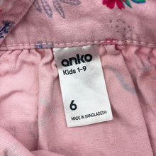 Load image into Gallery viewer, Girls Anko, stretch cotton overalls dress, unicorns, EUC, size 6, L: 54cm