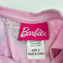 Load image into Gallery viewer, Girls Barbie, spliced tulle dress, marks on sleeves, FUC, size 5, L: 63cm