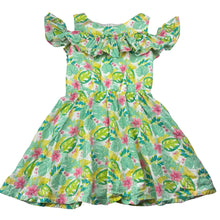 Load image into Gallery viewer, Girls ORCHESTRA, colourful open-shoulder dress, EUC, size 8, L: 61cm