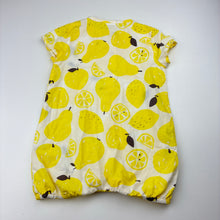 Load image into Gallery viewer, Girls Seed, lightweight cotton romper, fruit, EUC, size 00,  
