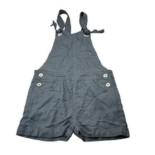 Load image into Gallery viewer, Unisex Olas MINI, grey linen shortalls, EUC, size 3,  