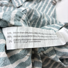 Load image into Gallery viewer, Unisex Zara, striped linen blend shortalls, EUC, size 2,  