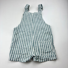 Load image into Gallery viewer, Unisex Zara, striped linen blend shortalls, EUC, size 2,  