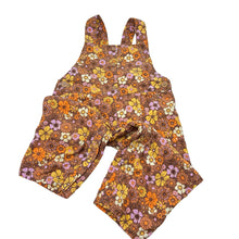 Load image into Gallery viewer, Girls Next, floral corduroy cotton overalls / dungarees, EUC, size 1,  