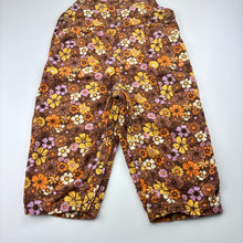 Load image into Gallery viewer, Girls Next, floral corduroy cotton overalls / dungarees, EUC, size 1,  