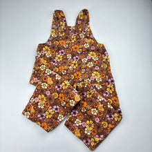 Load image into Gallery viewer, Girls Next, floral corduroy cotton overalls / dungarees, EUC, size 1,  