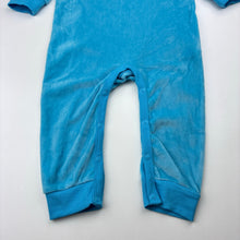 Load image into Gallery viewer, Unisex Peter Alexander, Seasame Street Cookie Monster velour romper, EUC, size 1,  