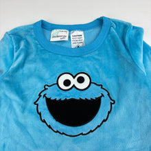 Load image into Gallery viewer, Unisex Peter Alexander, Seasame Street Cookie Monster velour romper, EUC, size 1,  