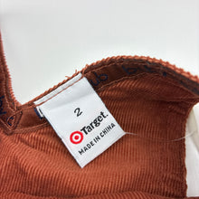 Load image into Gallery viewer, Unisex Target, vintage corduroy cotton overalls / dungarees, donkey, NEW, size 2,  