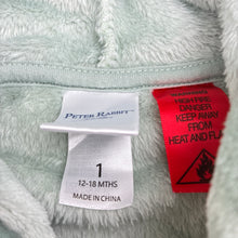 Load image into Gallery viewer, Unisex Beatrix Potter , Peter Rabbit embroidered dressing gown / bath robe, EUC, size 1,  