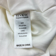 Load image into Gallery viewer, Girls REVIEW, lined floral stretch cotton formal / party dress, NEW, size 12, L: 79cm