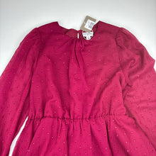 Load image into Gallery viewer, Girls Origami, lined lightweight long sleeve dress, NEW, size 14, L: 73cm