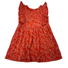 Load image into Gallery viewer, Girls Anko, orange cotton casual dress, GUC, size 4, L: 52cm