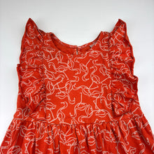 Load image into Gallery viewer, Girls Anko, orange cotton casual dress, GUC, size 4, L: 52cm