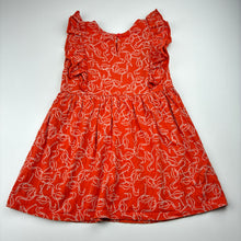 Load image into Gallery viewer, Girls Anko, orange cotton casual dress, GUC, size 4, L: 52cm