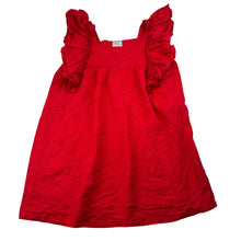 Load image into Gallery viewer, Girls Mango, red linen / viscose dress, EUC, size 5, L: 58cm