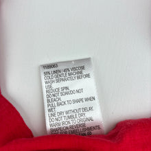 Load image into Gallery viewer, Girls Mango, red linen / viscose dress, EUC, size 5, L: 58cm