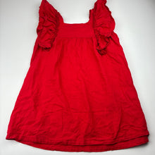 Load image into Gallery viewer, Girls Mango, red linen / viscose dress, EUC, size 5, L: 58cm