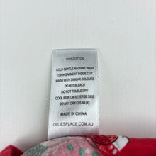 Load image into Gallery viewer, Girls Ollie's Place, lightweight cotton Christmas dress, EUC, size 2, L: 45cm