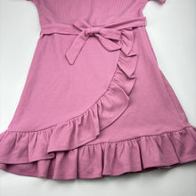 Load image into Gallery viewer, Girls Target, pink ribbed short sleeve dress, EUC, size 12, L: 71cm