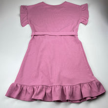 Load image into Gallery viewer, Girls Target, pink ribbed short sleeve dress, EUC, size 12, L: 71cm