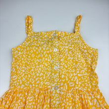 Load image into Gallery viewer, Girls Anko, yellow viscose summer dress, GUC, size 8, L: 61cm