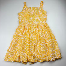 Load image into Gallery viewer, Girls Anko, yellow viscose summer dress, GUC, size 8, L: 61cm