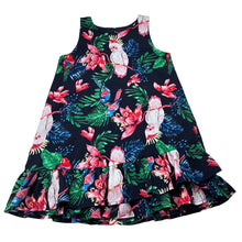 Load image into Gallery viewer, Girls H&amp;M, lined lightweight dress, birds, EUC, size 5, L: 56cm