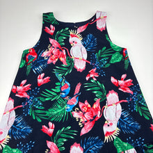 Load image into Gallery viewer, Girls H&amp;M, lined lightweight dress, birds, EUC, size 5, L: 56cm