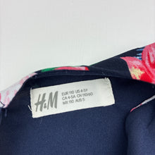 Load image into Gallery viewer, Girls H&amp;M, lined lightweight dress, birds, EUC, size 5, L: 56cm
