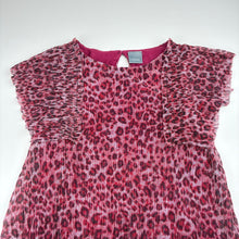 Load image into Gallery viewer, Girls Next, cotton lined metallic stripe dress, GUC, size 6, L: 60cm