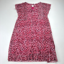 Load image into Gallery viewer, Girls Next, cotton lined metallic stripe dress, GUC, size 6, L: 60cm