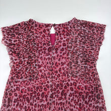 Load image into Gallery viewer, Girls Next, cotton lined metallic stripe dress, GUC, size 6, L: 60cm