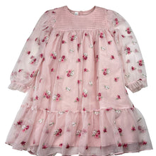 Load image into Gallery viewer, Girls KID, lined embroidered tulle party dress, EUC, size 5, L: 62cm