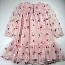 Load image into Gallery viewer, Girls KID, lined embroidered tulle party dress, EUC, size 5, L: 62cm