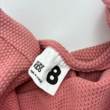 Load image into Gallery viewer, Girls Cotton On, pink waffle playsuit, EUC, size 8,  