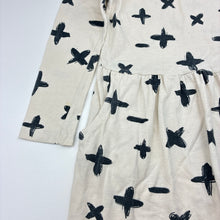 Load image into Gallery viewer, Girls Cotton On, cotton long sleeve dress, wash fade, FUC, size 6, L: 56cm