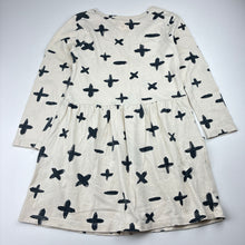 Load image into Gallery viewer, Girls Cotton On, cotton long sleeve dress, wash fade, FUC, size 6, L: 56cm