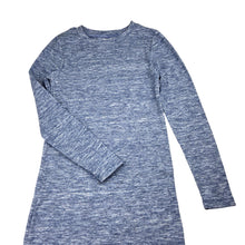 Load image into Gallery viewer, Girls Target, blue marle ribbed long sleeve dress, EUC, size 8, L: 65cm