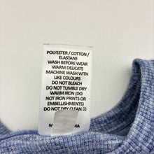 Load image into Gallery viewer, Girls Target, blue marle ribbed long sleeve dress, EUC, size 8, L: 65cm