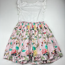 Load image into Gallery viewer, Girls Next, cotton lined short sleeve dress, light marks on bodice, FUC, size 6, L: 61cm