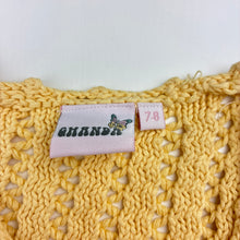 Load image into Gallery viewer, Girls GHANDA, yellow knitted cotton short sleeve top, GUC, size 7-8,  