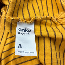 Load image into Gallery viewer, Boys Anko, yellow cotton long sleeve tee / top, EUC, size 8,  