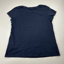 Load image into Gallery viewer, Girls H&amp;M, navy cotton tee / top, birds, FUC, size 7-8,  