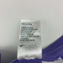 Load image into Gallery viewer, Girls Anko, purple cotton pyjama top, unicorn, GUC, size 4,  