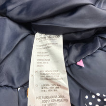 Load image into Gallery viewer, Girls Cotton On, navy puffer vest / jacket, raindrops, NEW, size 8,  