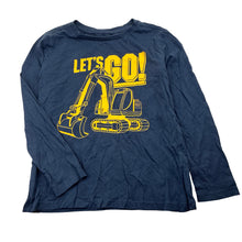 Load image into Gallery viewer, Boys Anko, navy cotton long sleeve top, digger, EUC, size 6,  